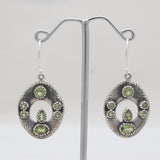 925 Sterling Silver Blue Topaz Earrings