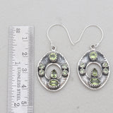 925 Sterling Silver Blue Topaz Earrings