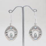 925 Sterling Silver Blue Topaz Earrings