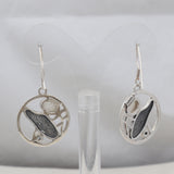 Rainbow Moonstone Silver Earrings