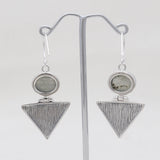 Larimar Silver Earrings