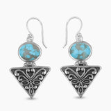 Larimar Silver Earrings