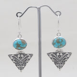 Larimar Silver Earrings