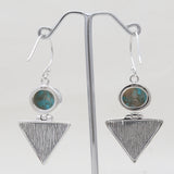 Larimar Silver Earrings