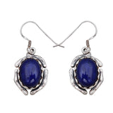 Lapis Lazuli Silver Earrings