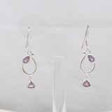 Amethyst Silver Earrings