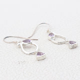 Amethyst Silver Earrings