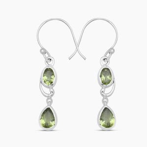 925 Sterling Silver Peridot Earrings