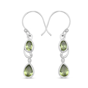 925 Sterling Silver Peridot Earrings