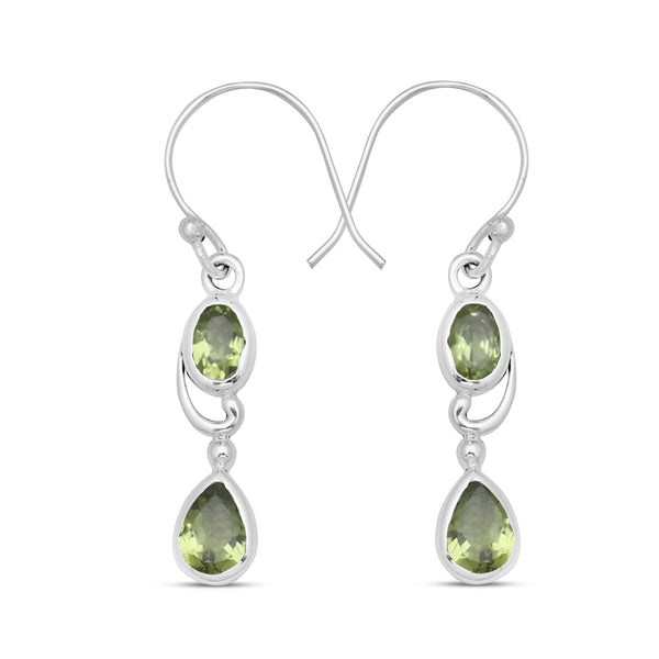 925 Sterling Silver Peridot Earrings