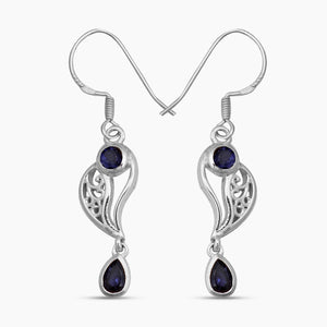 Emerald Sterling Silver Earrings