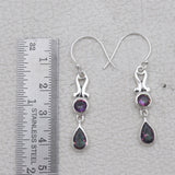 Mystic Quartz Silver Earrings