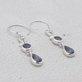 Mystic Quartz Silver Earrings