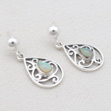Ethiopian Opal Silver Earrings