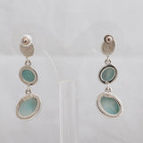 Larimar Silver Earrings