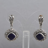 Lapis Lazuli Silver Earrings