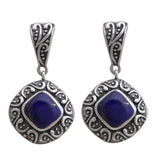 Lapis Lazuli Silver Earrings