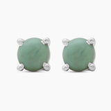 Crystal Silver Studs Earrings