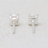 Crystal Silver Studs Earrings