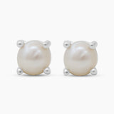 Crystal Silver Studs Earrings