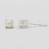 Crystal Silver Studs Earrings