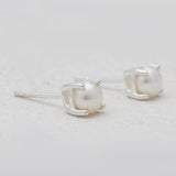 Crystal Silver Studs Earrings