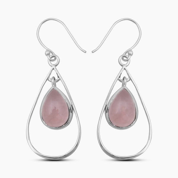 Natural Labradorite Silver Earrings