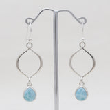 Labradorite Silver Earrings