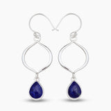 Lapis lazuli Silver Earrings