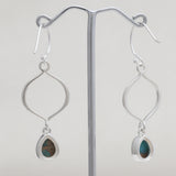 Labradorite Silver Earring