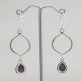 Labradorite Silver Earring