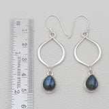 Labradorite Silver Earrings