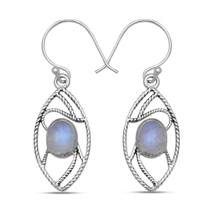 925 Sterling Silver Tanzanite Earrings