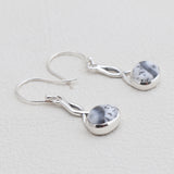 Dendritic Opal Silver Earrings