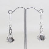 Dendritic Opal Silver Earrings