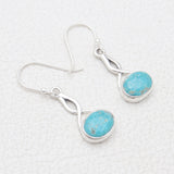 Mexican Turquoise Silver Earrings