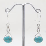 Mexican Turquoise Silver Earrings