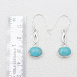 Mexican Turquoise Silver Earrings
