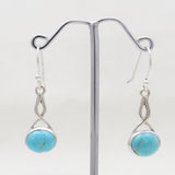 Mexican Turquoise Silver Earrings