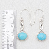 Mexican Turquoise Silver Earrings