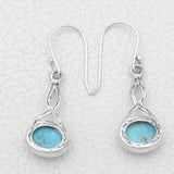 Mexican Turquoise Silver Earrings
