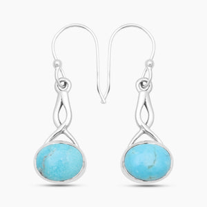 Mexican Turquoise Silver Earrings