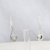 Natural Ethiopian Opal Silver Earrings
