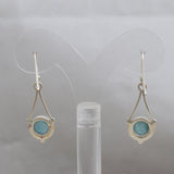 Natural Ethiopian Opal Silver Earrings