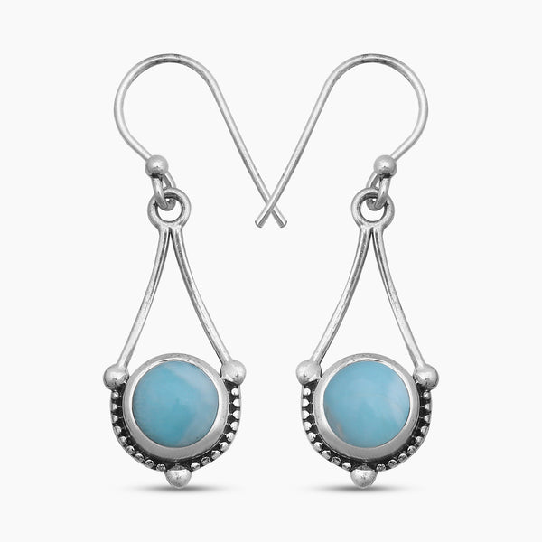 Natural Ethiopian Opal Silver Earrings