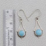 Natural Ethiopian Opal Silver Earrings