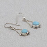 Natural Ethiopian Opal Silver Earrings