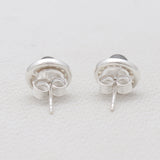 Labradorite & Peridot Silver Studs Earrings