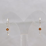 Natural Garnet  Studs Silver Earrings