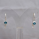 Natural Garnet  Studs Silver Earrings